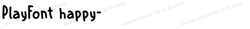 PlayFont happy字体转换